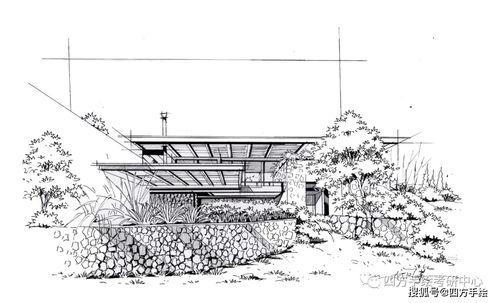 入门景观设计方案线稿[景观设计简单]