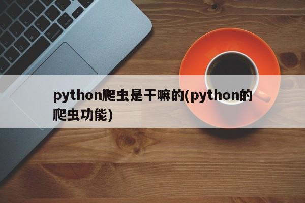 python爬虫是干嘛的(python的爬虫功能) 20240717更新